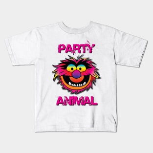 Party Animal Muppet - Pink Kids T-Shirt